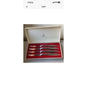 Gerber MIMING Stainless Steel Steak Knives set of 4 8.5” each NEW